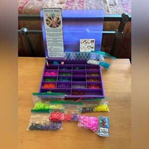 RAINBOW LOOM BANDZ Craft Lot & Organizer
